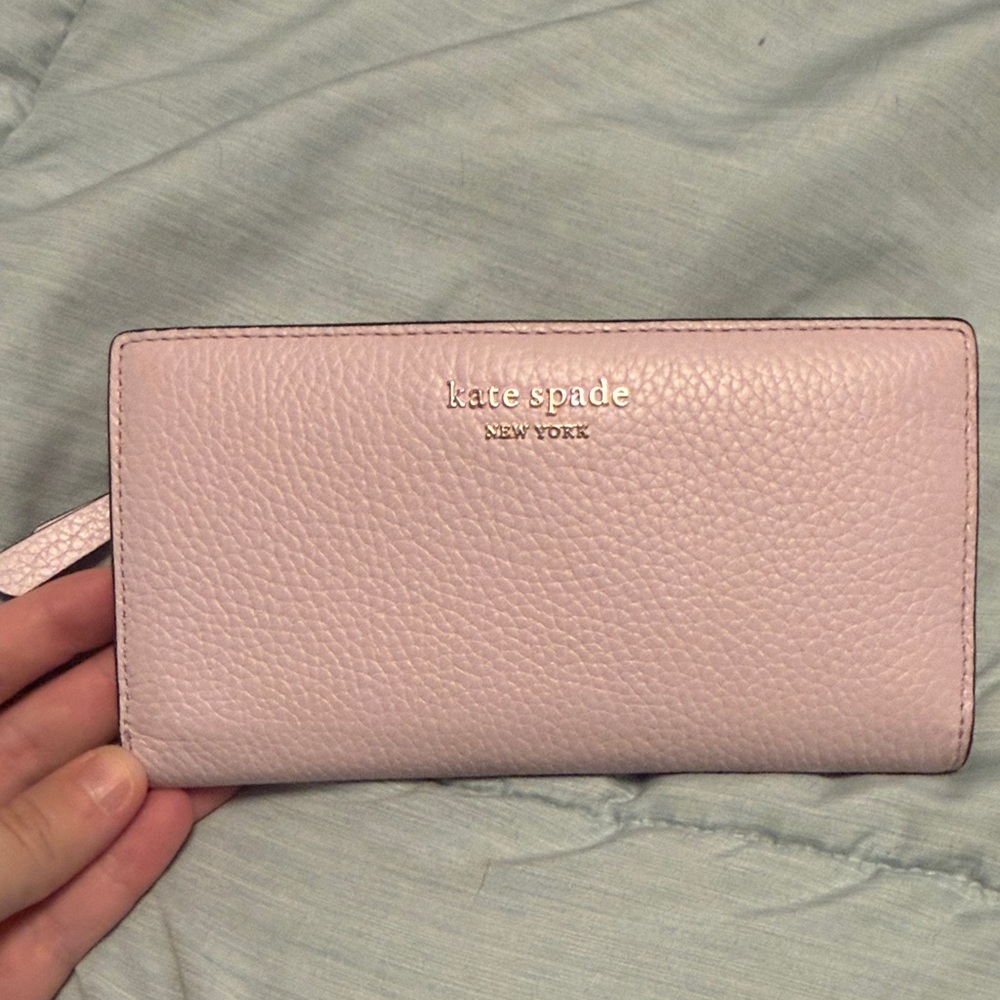 Kate Spade Blush Pink Pebbled Wallet